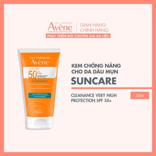   Gift - Date 02.2026  Kem chống nắng Avène CLEANANCE SPF50+ cho da dầu mụn chống tia UVA UVB & ánh sáng xanh 50ml 