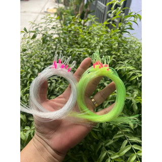 combo 10 đai nho 6 câu cá dây bulava raptor 0,76mm màu trắng và xanh