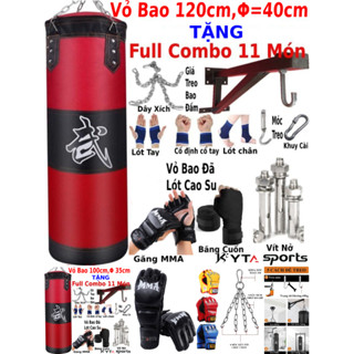 Vỏ Bao Cát Đấm Bốc Boxing Tập Võ Dài 150cm 120cm 100cm 50cm, Vỏ Bao Đấm Cát Boxing Treo 4 Lớp Dành Cho Người Lớn Trẻ Em