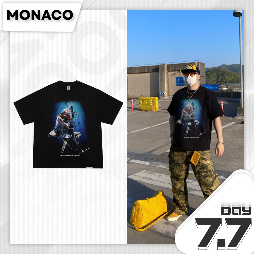 Áo Thun Undefined Shark – Áo Phông Chất, Áo Thun Form Rộng, Áo Thun Nam Nữ, Streetwear – Monaco Clo