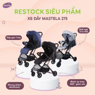  Xe đẩy em bé cao cấp Mastela 275 gấp gọn thông minh siêu nhẹ dễ dàng mang đi du lịch đi máy bay 