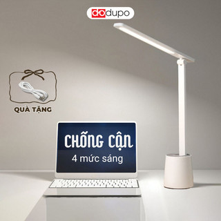  Đèn học chống cận DODUPO để bàn tích điện bảo vệ mắt có 4 mức sáng gập gọn tùy chỉnh góc tiện lợi 