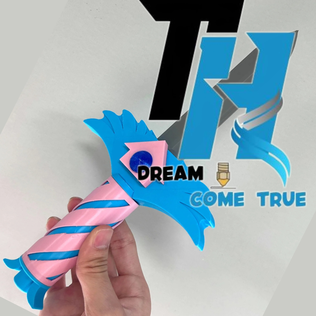 Dao nhà bếp - 25cm -  "Hide‑and‑Seek" Squid Game 3  - Squid Game 3 "Đội xanh" – In 3D