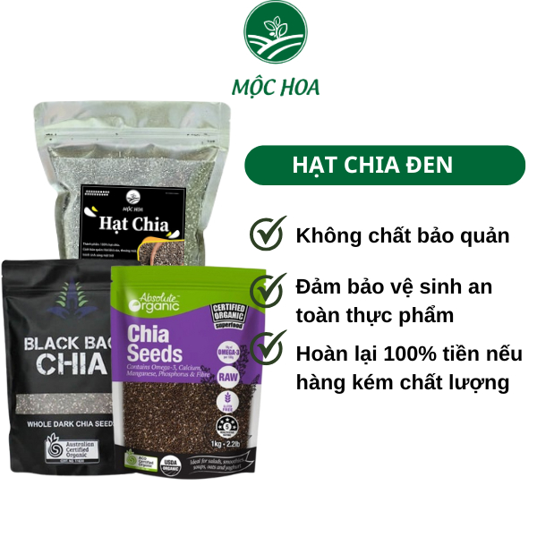 Hạt chia đen black chia seeds
