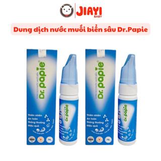  Xịt mũi họng dung dịch nước muối biển sâu Dr.Papie Chai 70ml - cho bé từ 3 tháng tuổi 