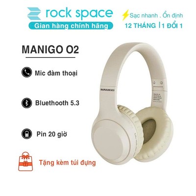 Headphone tai nghe bluetooth chụp tai không dây MANIGO O2 có mic hàng chính hãng BH 1 năm