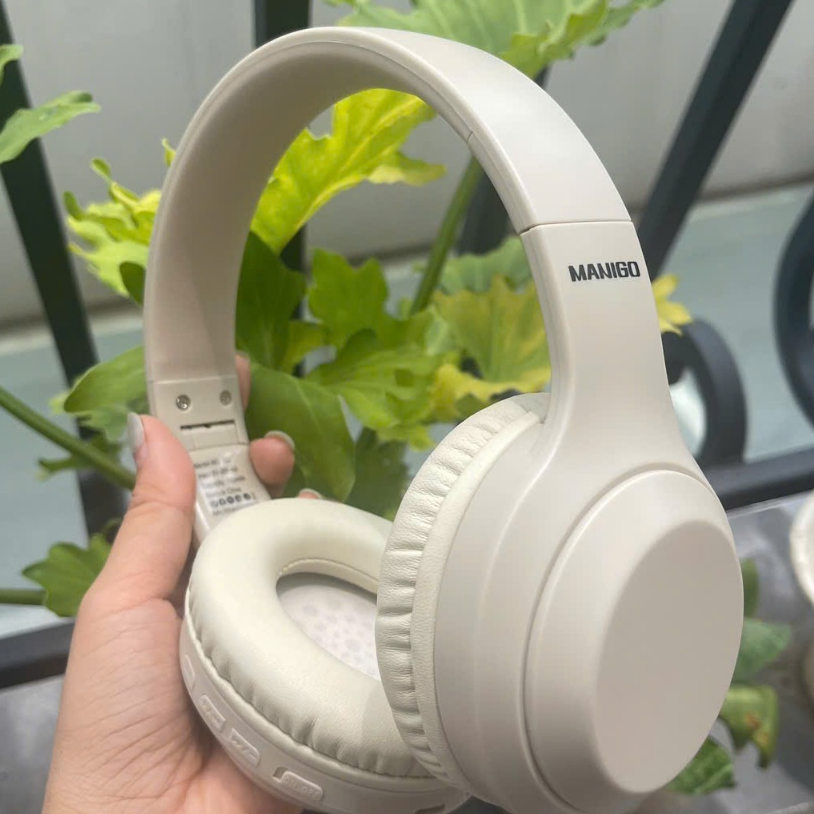 Headphone tai nghe bluetooth chụp tai không dây MANIGO O2 có mic hàng chính hãng BH 1 năm | BigBuy360 - bigbuy360.vn