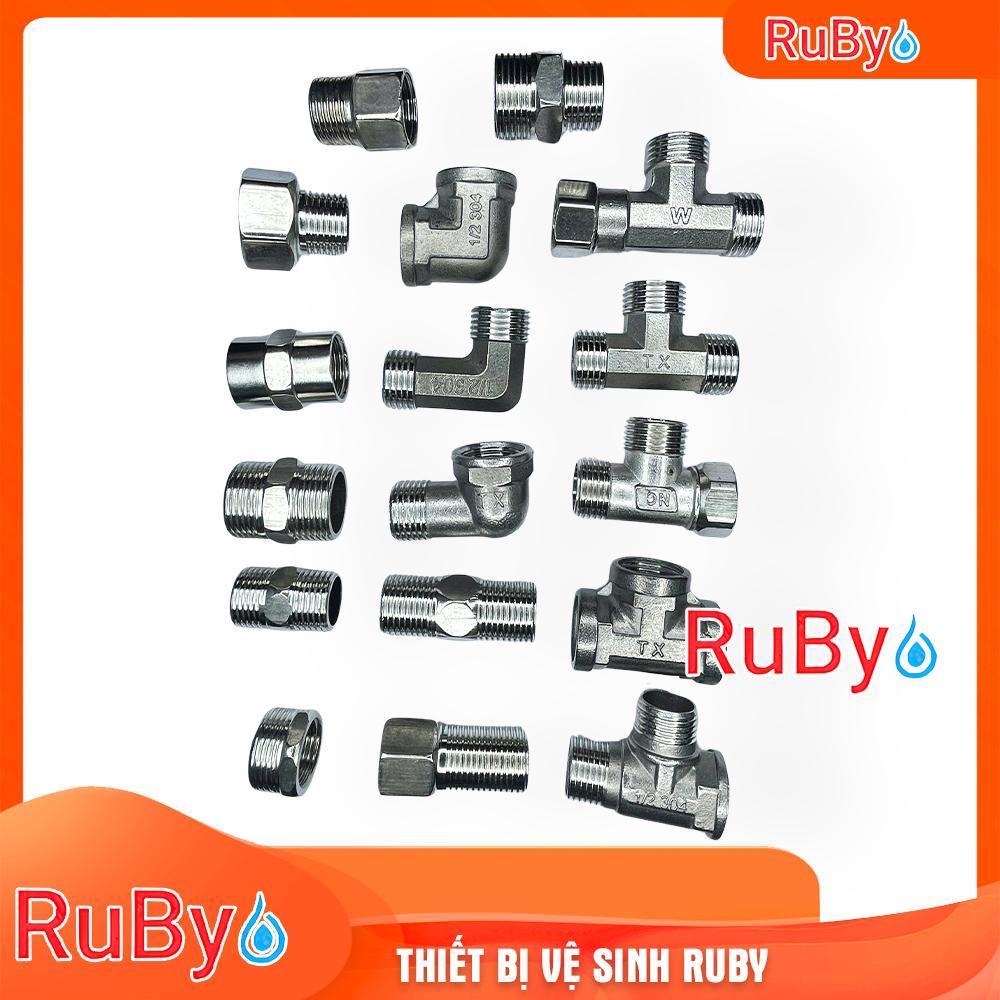 Đầu nối inox dầu ren ngoài - ren trong có cà rá TBVS RuBy
