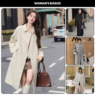  Áo khoác mangto Bigsize nữ dáng dài chất dạ siêu cấp qua gối phong cách Hàn Quốc Áo khoác dạ cao cấp sang trọng MT02 