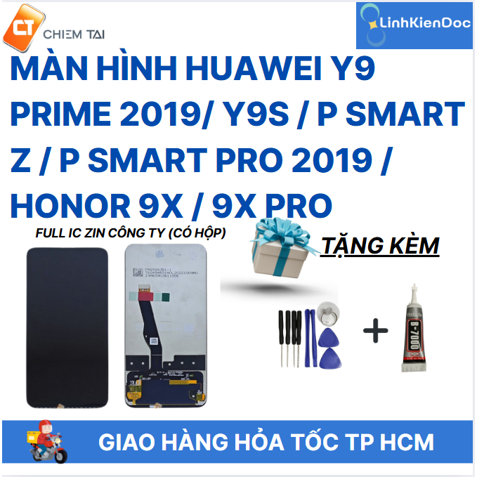 Màn hình Huawei Y9 Prime 2019/ Y9s / P smart Z / P Smart Pro 2019 / Honor 9X / 9X Pro full IC zin cô