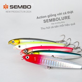  SEMBOLURE Mồi bút chì GF chìm   mồi nhựa  câu cá chẽm cá bass hoàng đế  chày đất  mồi ném xa câu cá fishing 