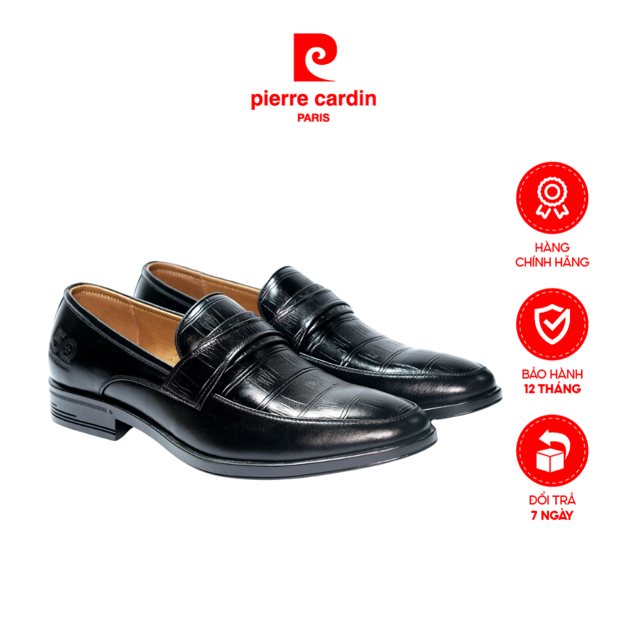 [BÁN CHẠY] Giày tây lười loafer Pierre Cardin, chất liệu da bò thật, đế thủ công cao cấp 807