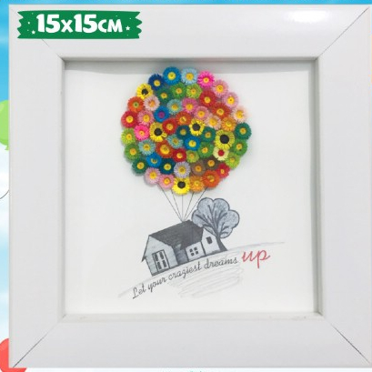 Kit tranh Quilling Up - Vuông