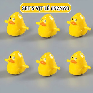 Set Vịt Vàng Lẻ mã 693 Cho Bộ Đồ Chơi Công Viên Vịt Cầu Trượt Và Vịt Leo Thang