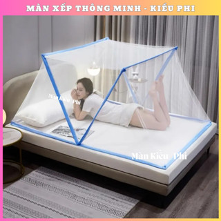 Màn chụp khung xếp thông minh gấp gọn Kiều Phi - Mùng chụp tự bung xếp chống muỗi tiện dụng