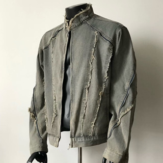  Áo khoác jean vải bò Apocalypse Denim Jacket thiết kế độc đáo phong cách streetwear unisex nam nữ 