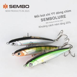  Mồi bút chì YY dòng chìm  trọng lượng từ 5g mồi nhựa câu chẽm hoàng đế lóc măng câu cá ,fishing 