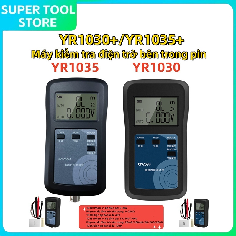 Máy đo nội trở YR1035+/YR1030 + Chuyên đo pin bình ắc qui chính xác cao