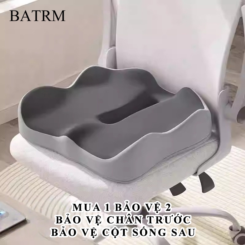 Đệm lót ghế BATRM, Nệm ngồi văn phòng công thái học 3d thoáng khí giảm ê mỏi dành cho mọi đối tượng