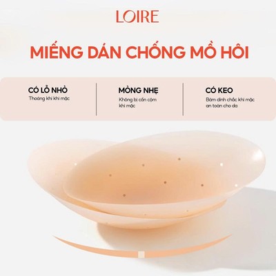Miếng Dán Ngực Tàng Hình Có Lỗ Chống Mồ Hôi Không Keo Loirechic MD35