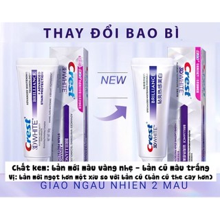 [ĐỔI VỎ NGẪU NHIÊN] Kem Đánh Răng Crest 3D White Brilliance