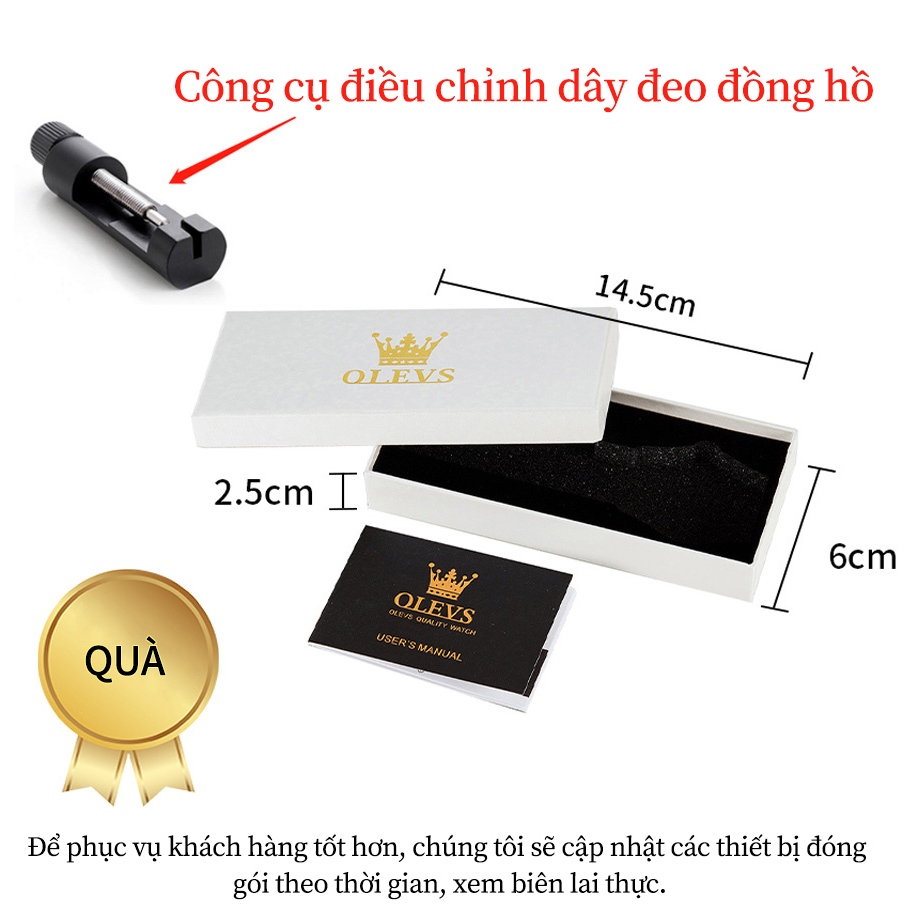 OLEVS Đồng hồ nam Chống nước Chính hãng Dạ quang Bấm giờ Lịch ngày Thạch anh Dây thép không gỉ 3675 | BigBuy360 - bigbuy360.vn