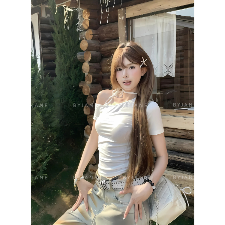 (MỞ BÁN) Áo Thun Nữ Trễ Vai Kèm Dây Thắt Nơ-BYJANE-691 | BigBuy360 - bigbuy360.vn