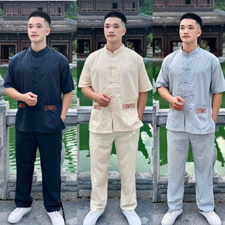 Đồ Lam Đi Chùa , Pháp Phục Nam Quần Áo Nam Đi Chùa Cao Cấp Sang Trọng Và Lịch Sự