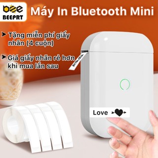  Beeprt Máy in nhiệt mini cầm tay bluetooth D11s in tem mã vạch nhãn dán logo sticker 