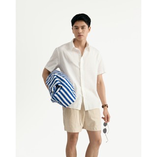 Áo Sơ Mi Tay Ngắn Nam Cotton Linen Form Regular - Routine 10S25SHS004R1
