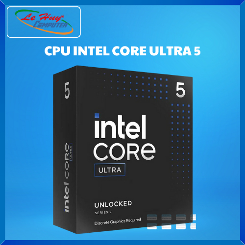 Bộ Vi Xử Lý - CPU Intel Core Ultra 5 245K/ 245KF (LGA1851- 14 Core- 14 Thread) - Hàng Chính Hãng