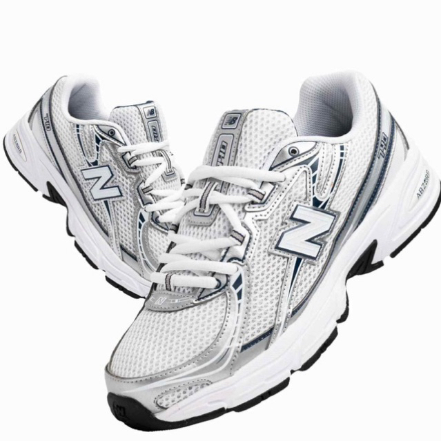 (New Authentic) Giày thể thao thời trang Unisex NB U740wn2 White Navy