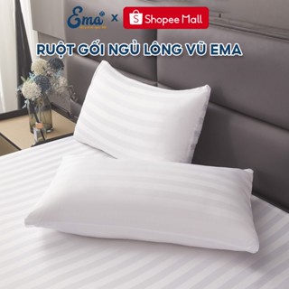 Ruột gối nằm lông vũ nhân tạo Microfiber EMA kích thước 45x65cm - Tiêu chuẩn khách sạn 5 sao