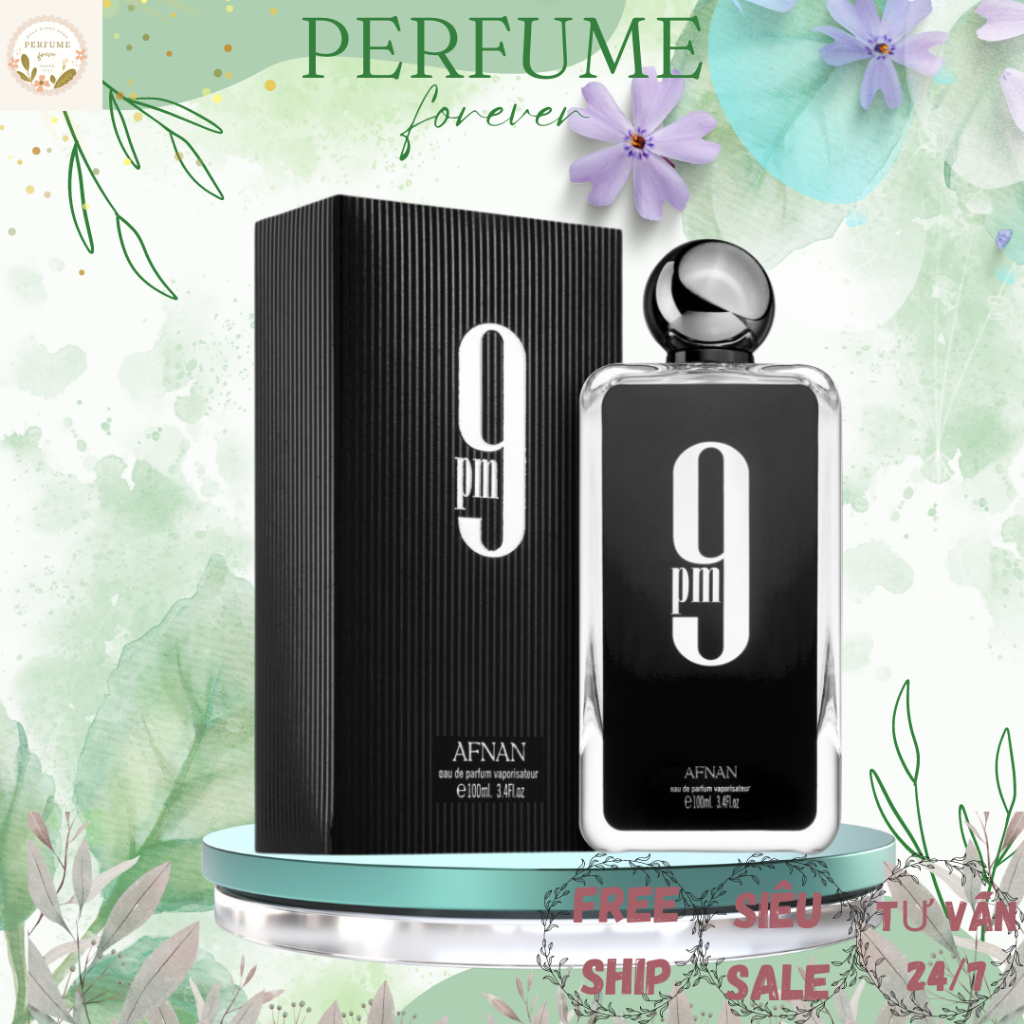 Nước hoa nam 9.PM chai 100ml, dầu thơm nam thơm lâu - Thơm nức mũi, quyến rũ,nam tính, dùng là phê -forever perfume