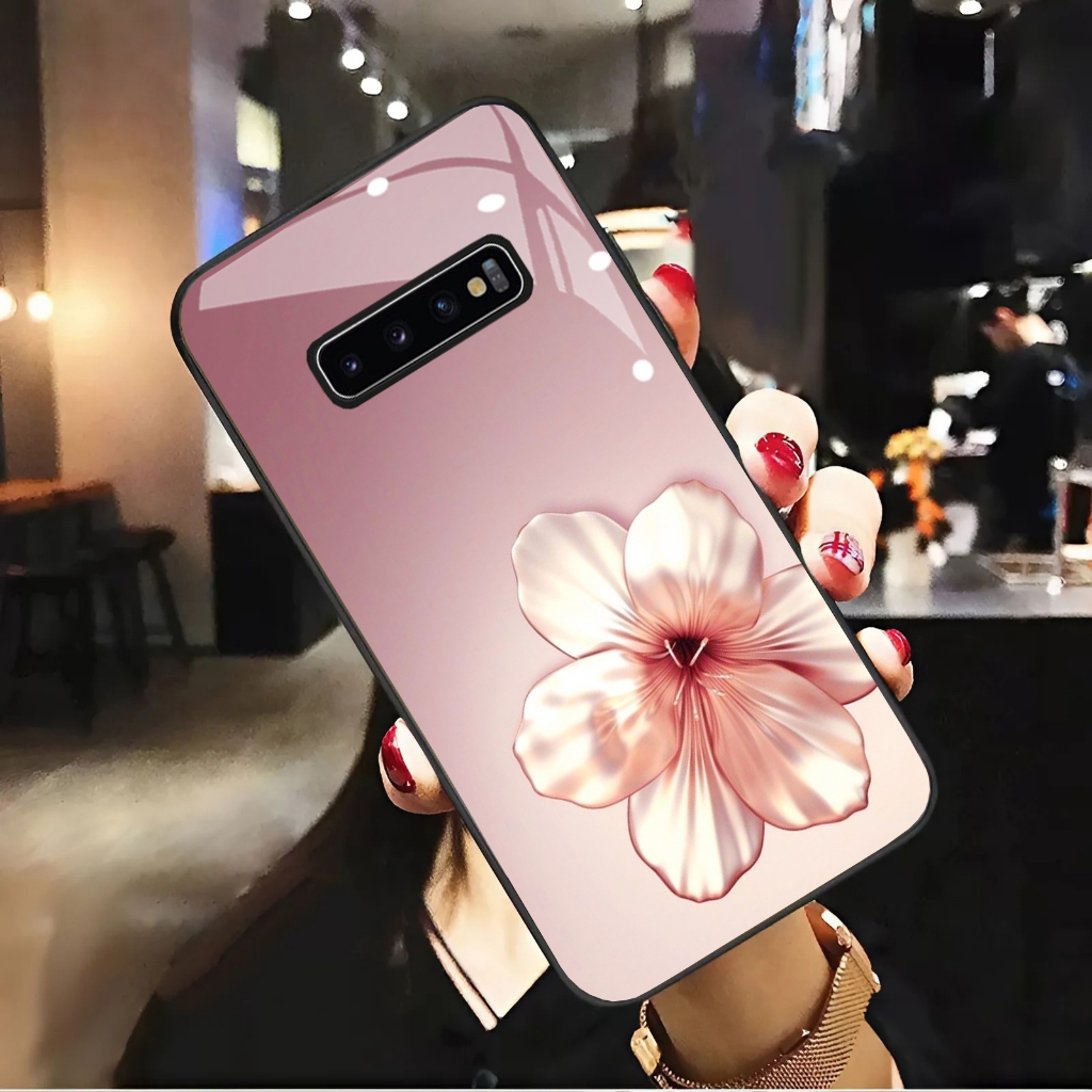 Ốp Lưng cho SAMSUNG S10, S10 PLUS, S10E, S10 5G Mặt lưng cường Lực Họa Tiết