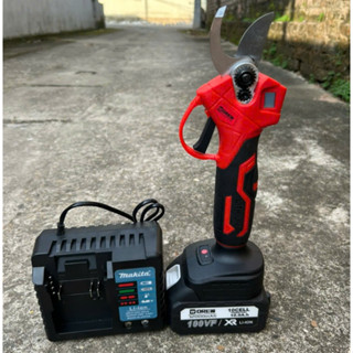 Máy cắt tỉa cành dùng pin phổ thông, kéo cắt cành cây động cơ không chổi than siêu khỏe cho nghề làm vườn cây cảnh