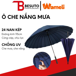 Ô dù che mưa che năng siêu to đường kính 115cm 24 nan KAW chống thấm nước, chống lật hàng chính hãng