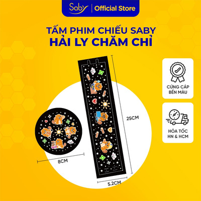 Tấm phim chiếu Saby Hải Ly Chăm Chỉ, phim chiếu cho đèn ngủ chiếu sao Saby Dreamz và Saby Stories