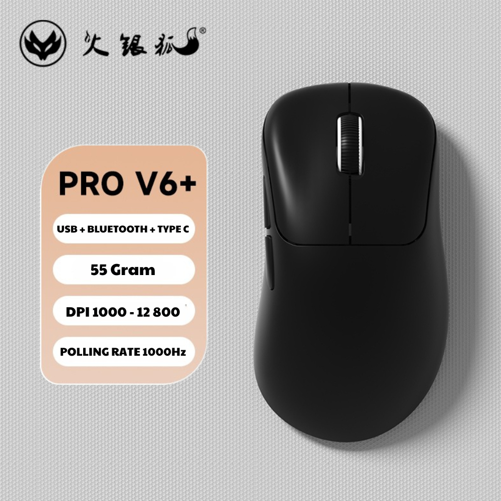 Chuột gaming không dây ATAS V6 PRO - 3 mode - Pin 500mAh - Có app - DPI 12 800 | BigBuy360 - bigbuy360.vn