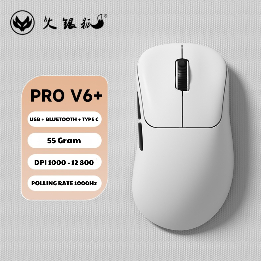 Chuột gaming không dây ATAS V6 PRO - 3 mode - Pin 500mAh - Có app - DPI 12 800 | BigBuy360 - bigbuy360.vn