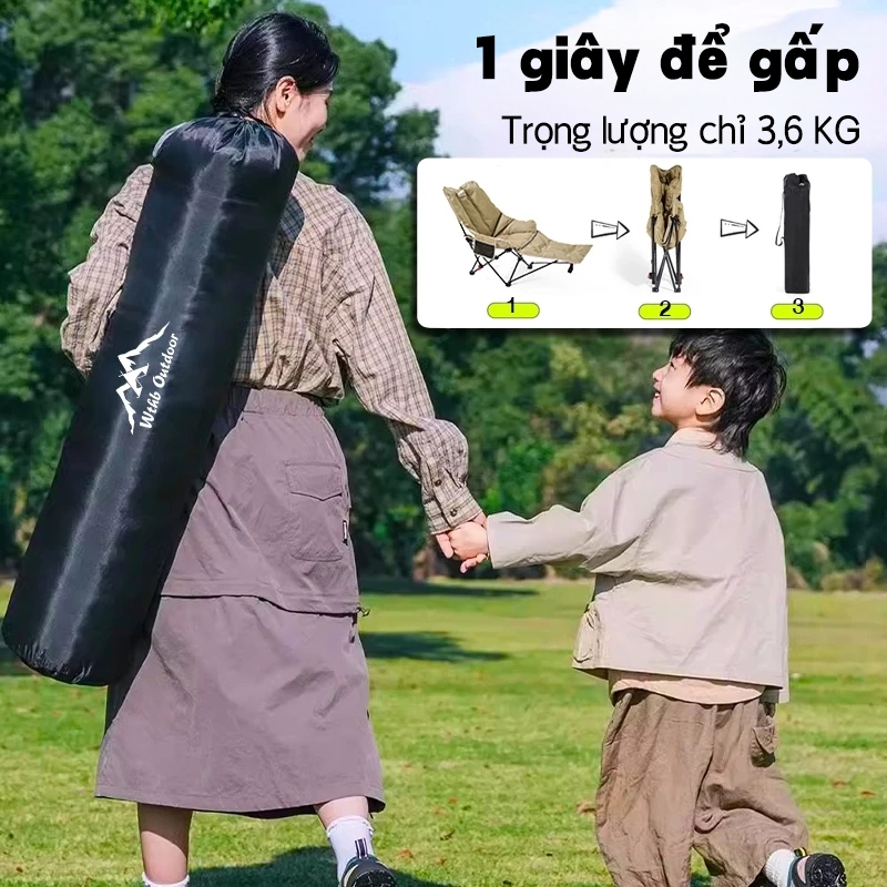 Ghế ngả lưng thư giãn gấp gọn Có 3 Nấc Tựa Lưng Thoải Mái, Ghế Có Gác Chân Du Lịch Thư Giãn | BigBuy360 - bigbuy360.vn