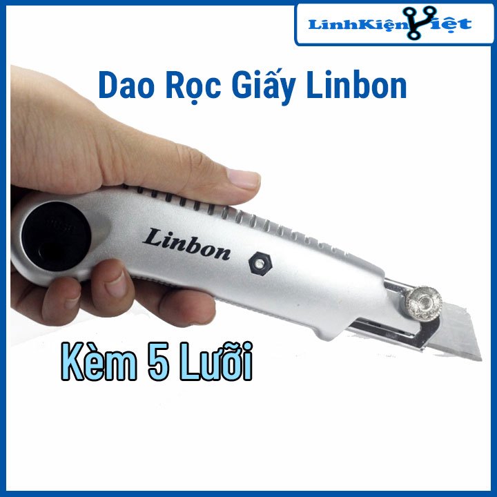 Dao Rọc Giấy Linbon LB005A (Kèm 5 Lưỡi Dao)