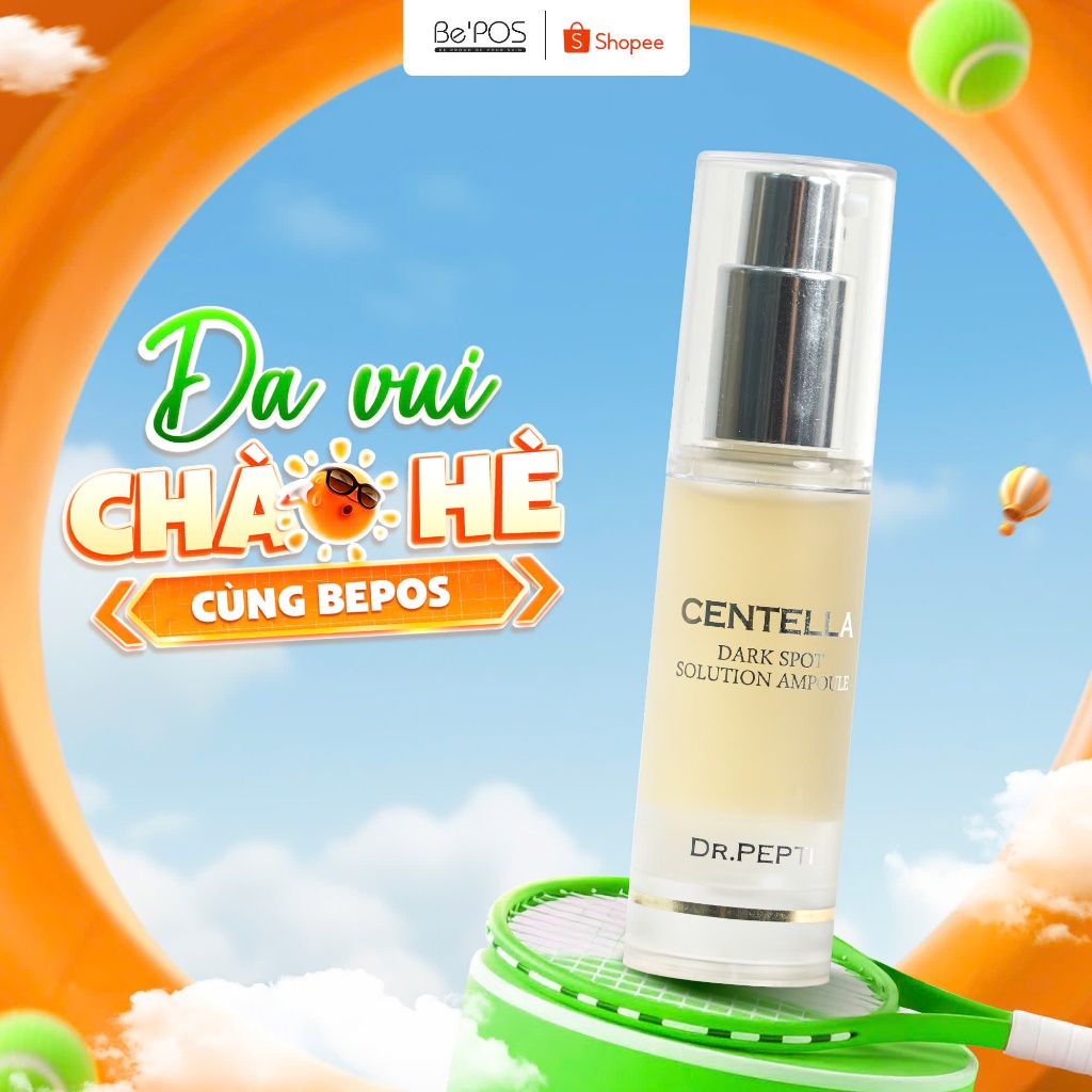 Tinh Chất Dưỡng Trắng Dr Pepti Centella Dark Spot Solution Ampoule Giúp Mờ Thâm Nám, Sáng Da 30ml