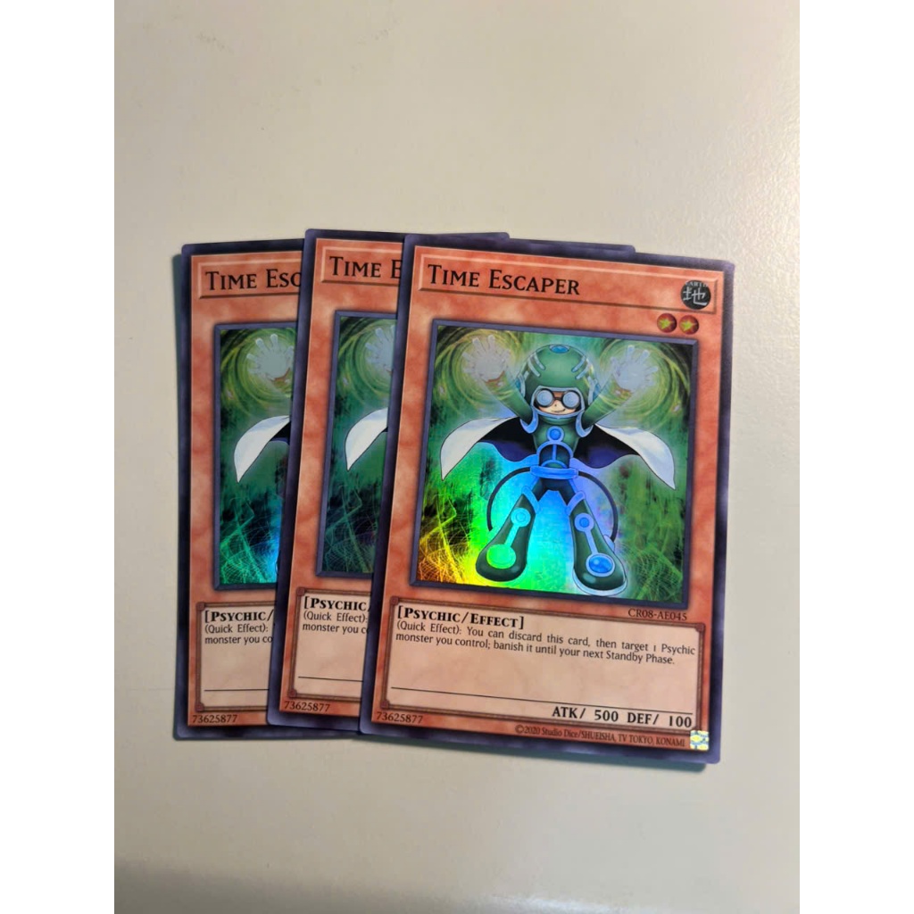 Thẻ bài yugioh chính hãng CR08-AE045 Time Escaper (SR)