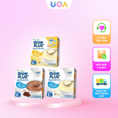 Váng sữa công thức GrowPLUS+ Nutifood cho bé từ 6 tháng - Vỉ 4 lốc
