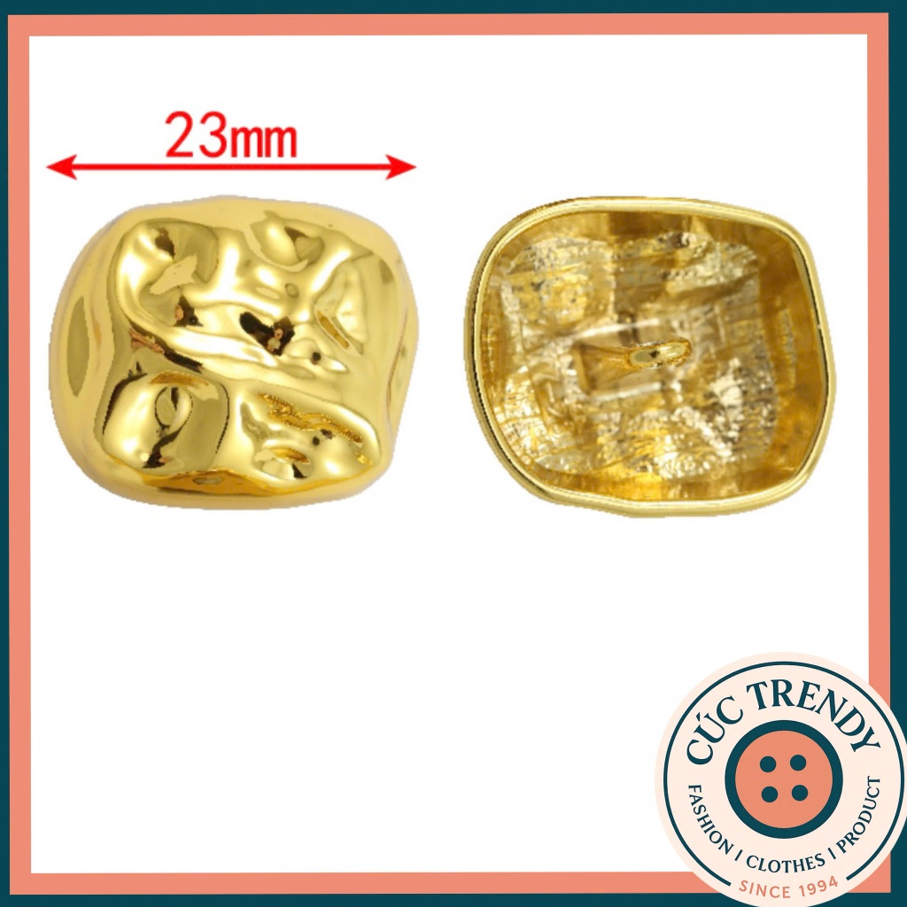 Combo 5c Cúc Kim Loại size 24 AB3 độc đáo, Cúc Áo Cúc Váy Thời Trang Cao Cấp