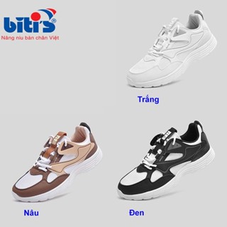 [ bitis mẫu mới ] Giày Thể Thao Biti's Helio Teen Nam 3 Màu BSB008100TRG, BSB008100DEN, BSB008100NAU (Đen,Trắng, Nâu)