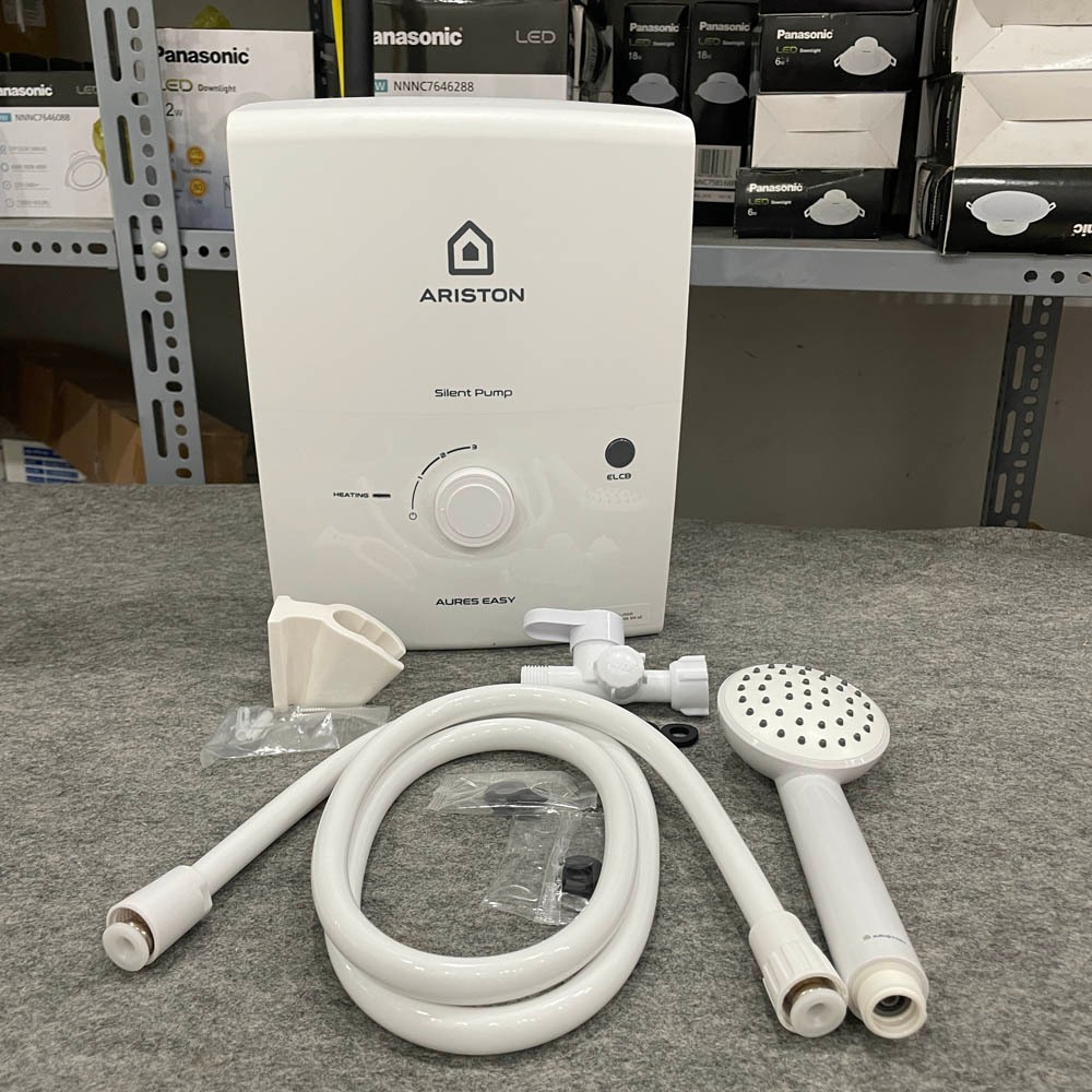Máy Nước Nóng Ariston Aures Easy 4.5P Trực Tiếp Có Bơm