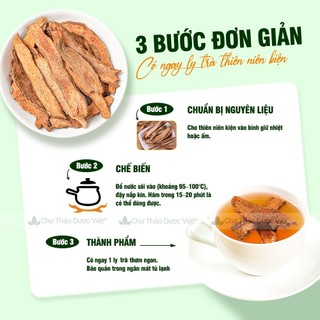 Thiên niên kiện khô 100g, thái lát mỏng, sạch, thơm - Chợ Thảo Dược Việt