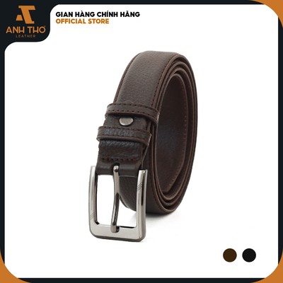Bản 2.8cm, Thắt lưng da bò M2K3-08 bản nhỏ, chất da bò hạt cao cấp, khoá hợp kim không rỉ, Anh Thơ leather
